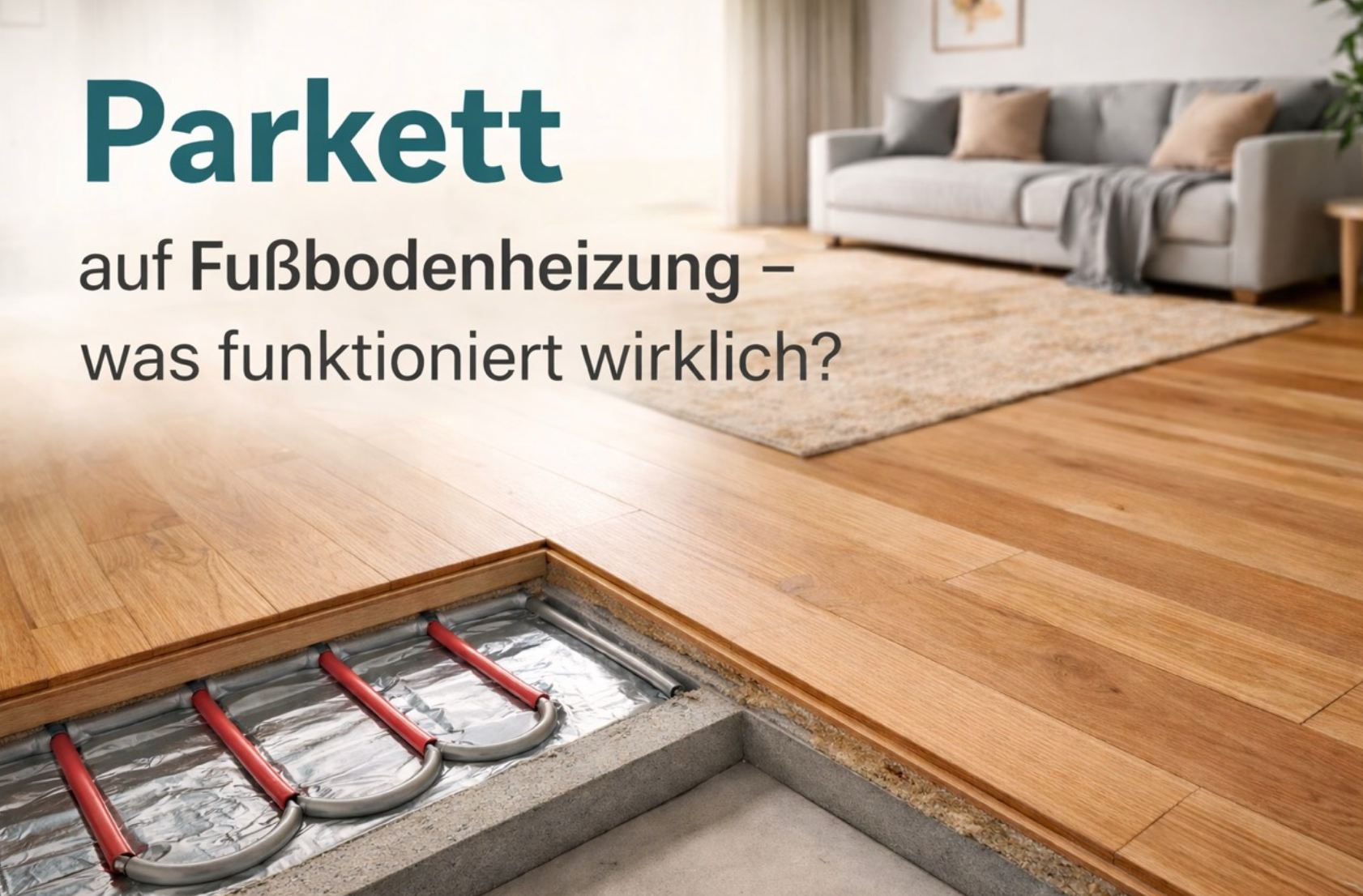 Parkett auf Fußbodenheizung