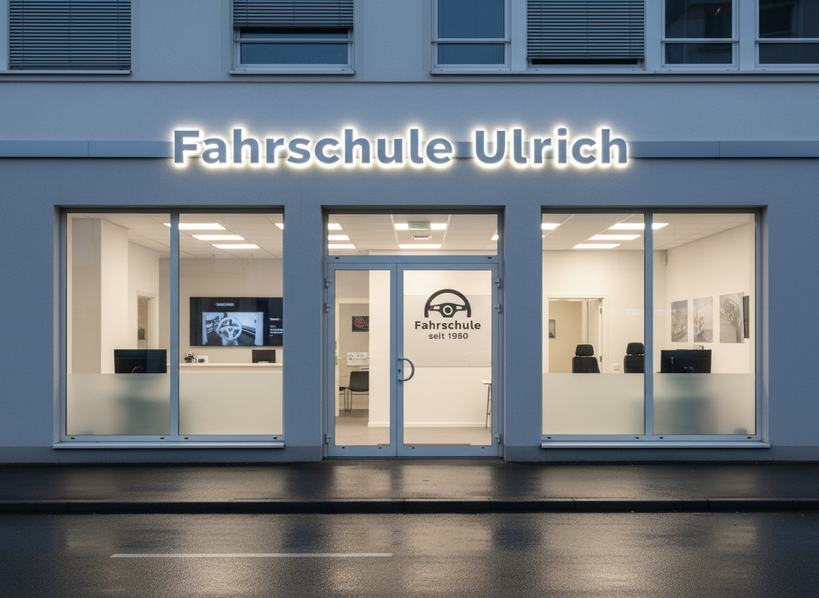 LED Buchstaben für Fahrschule in Hamburg