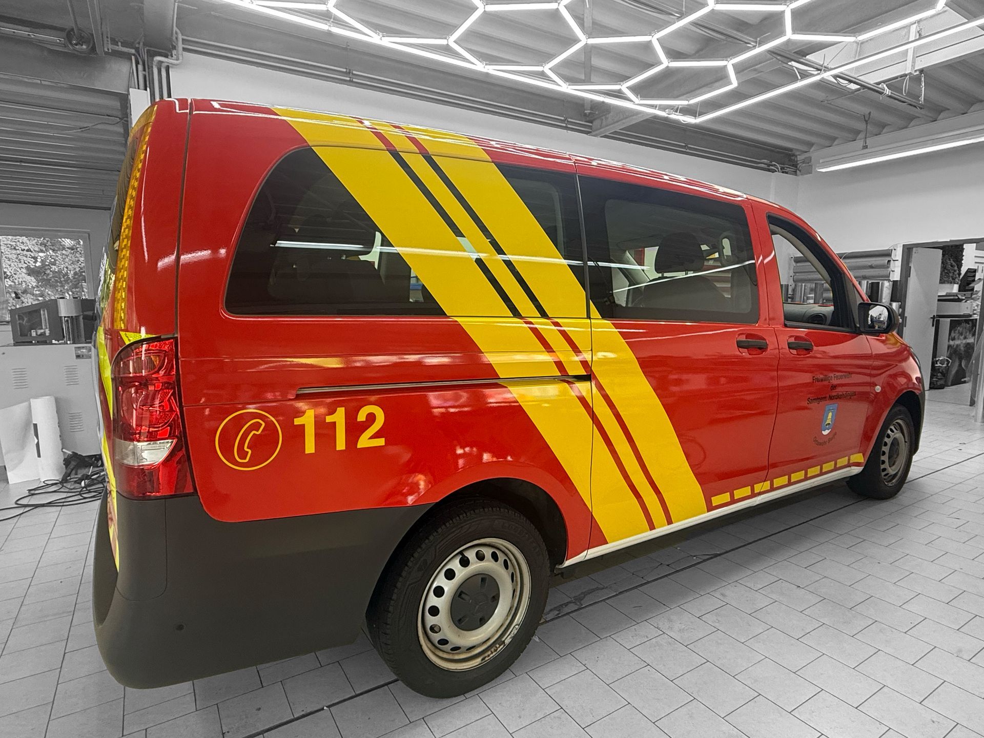 Feuerwehr Auto beklebung