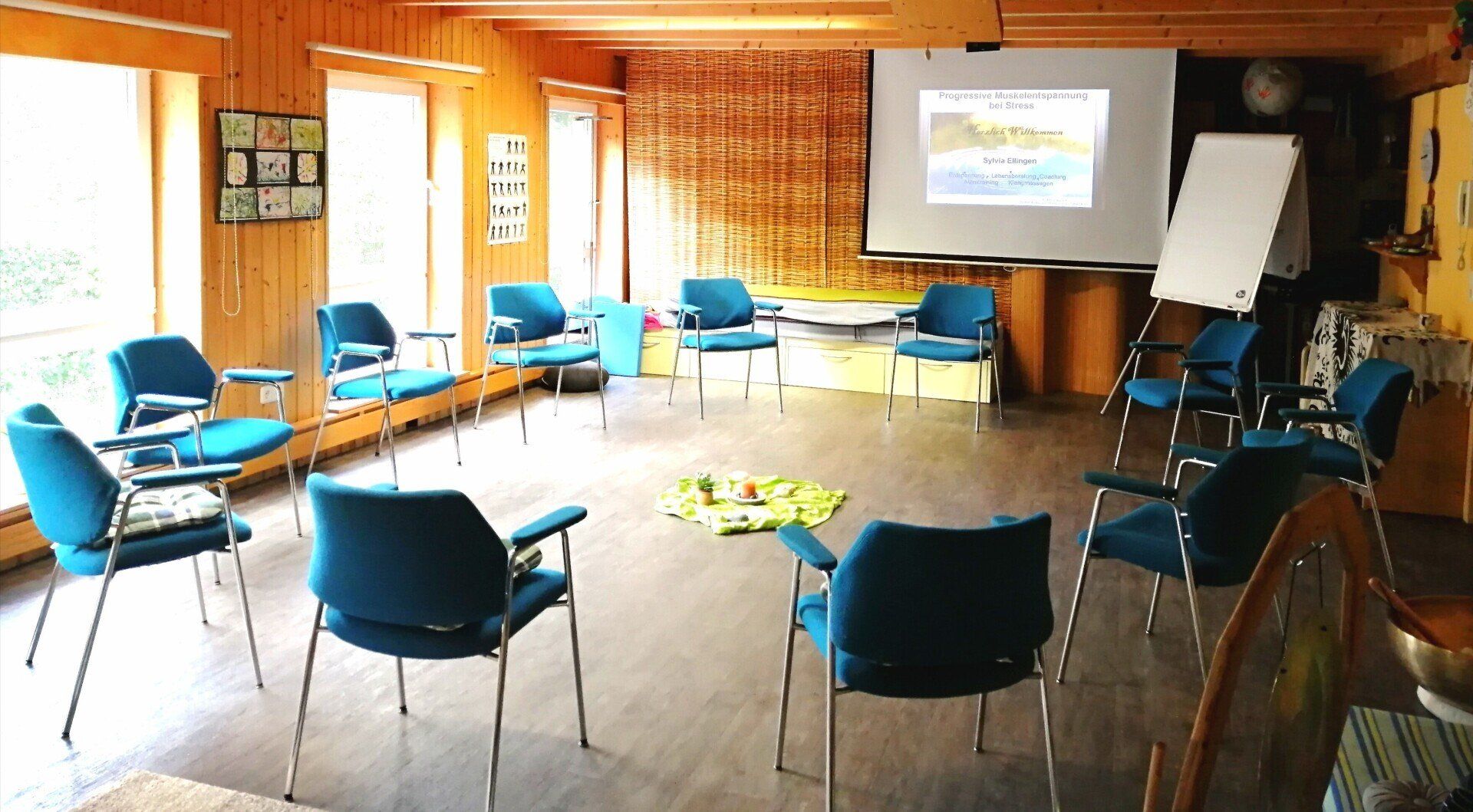 Für größere Gruppen komme ich gern zu Ihnen. Präventionskurse Autogenes Training, Progressive Muskelentspannung, Workshops, Resilienztraining in gemütlichem Ambiente