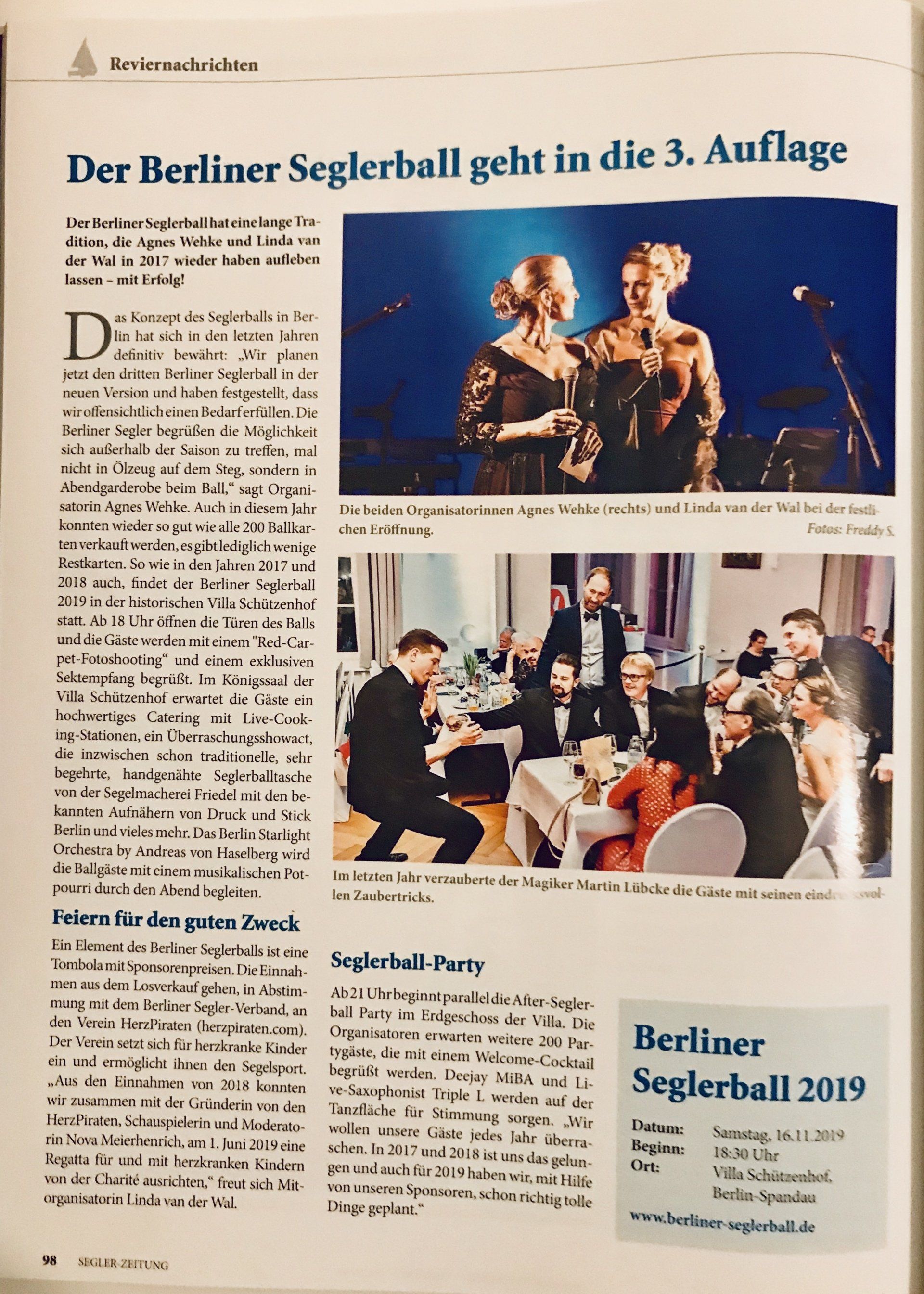 Ausgabe August 2019 Segler-Zeitung