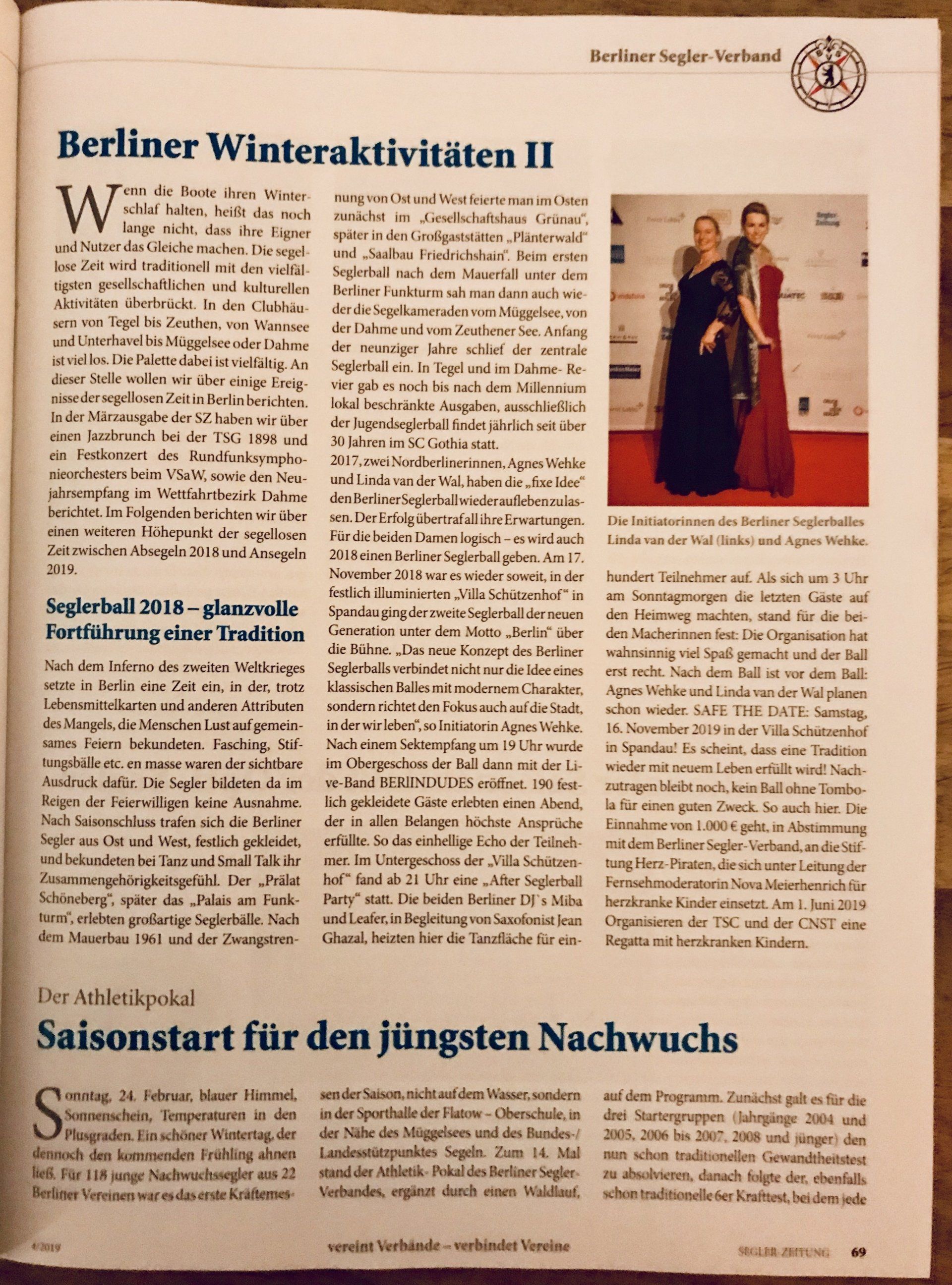 Ausgabe April 2019 Segler-Zeitung
