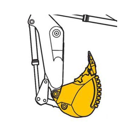 Pala antidesgaste para Retroexcavadora