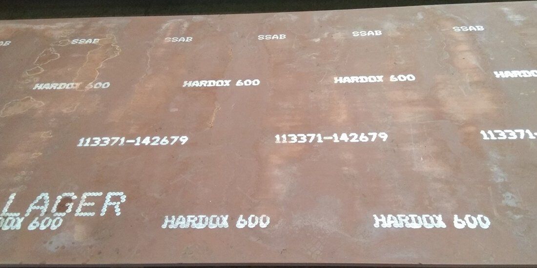 Placa de Acero 600 BHN resistente a la abrasion