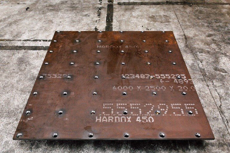 Hardox 450 acero de alta resistencia antidesgaste