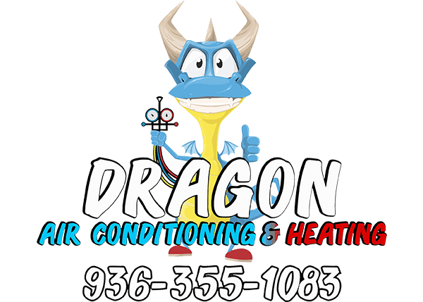 dragon a/c & heating logo with phone number