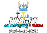 dragon a/c & heating logo with phone number