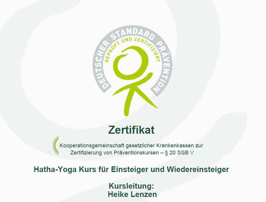 Yoga Gleichgewicht Blankenheim Lenzen