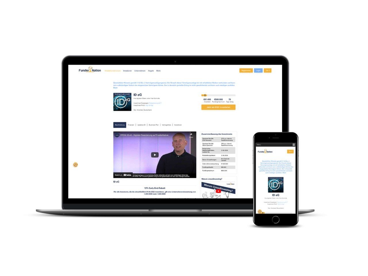 ID eG Crowdfunding über FunderNation.eu