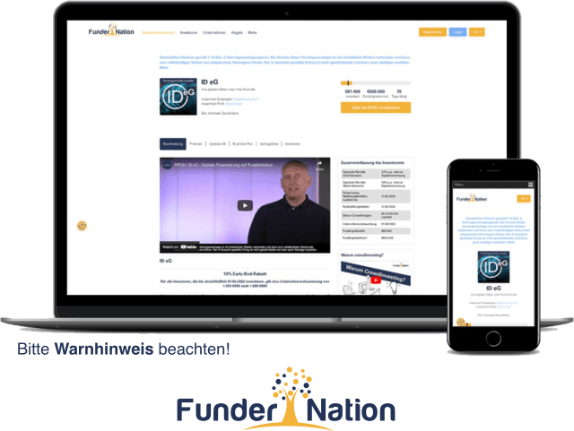 ID eG Crowdfunding auf Fundernation