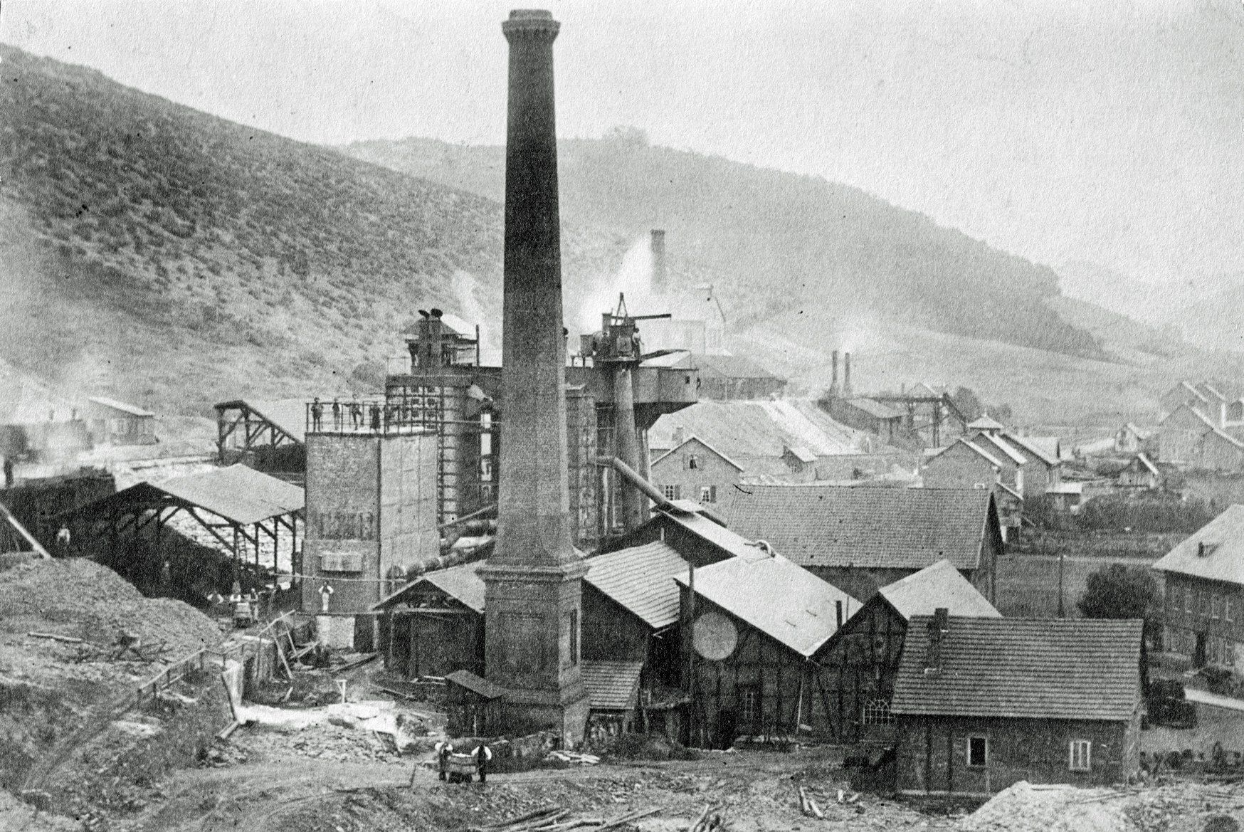 Die Eiserner Hütte um 1880 Eiserner Hütte, Hochofen