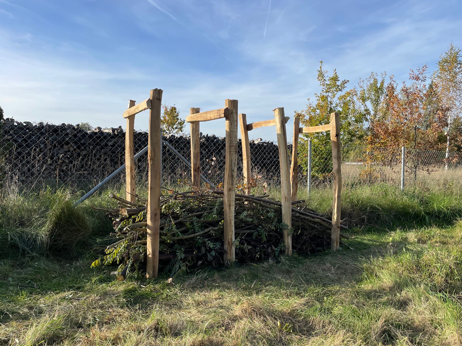 Naturgarten Langenau - Benjeshecke Naturgarten Langenau - Benjeshecke