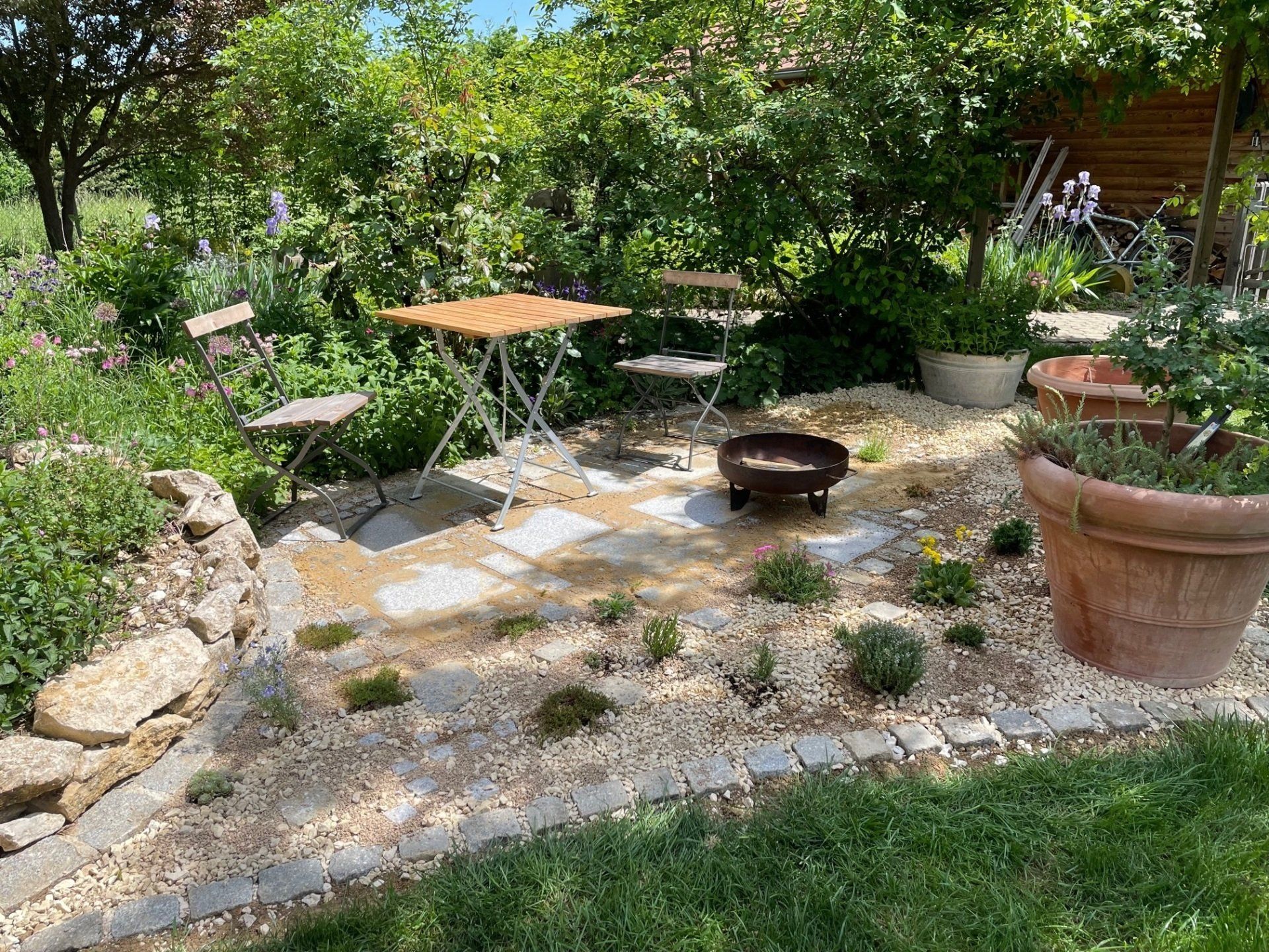 Naturgarten Langenau - Blumenschotterrasen