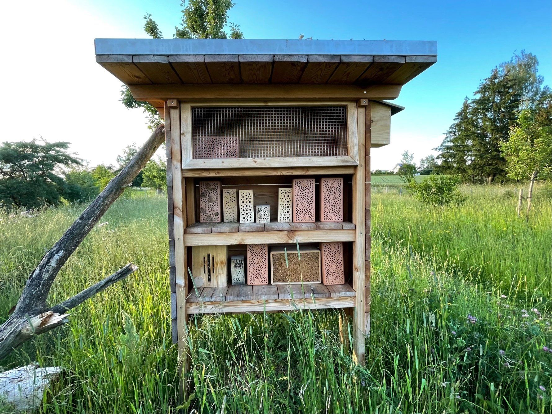 Naturgarten Langenau - Nistwand
