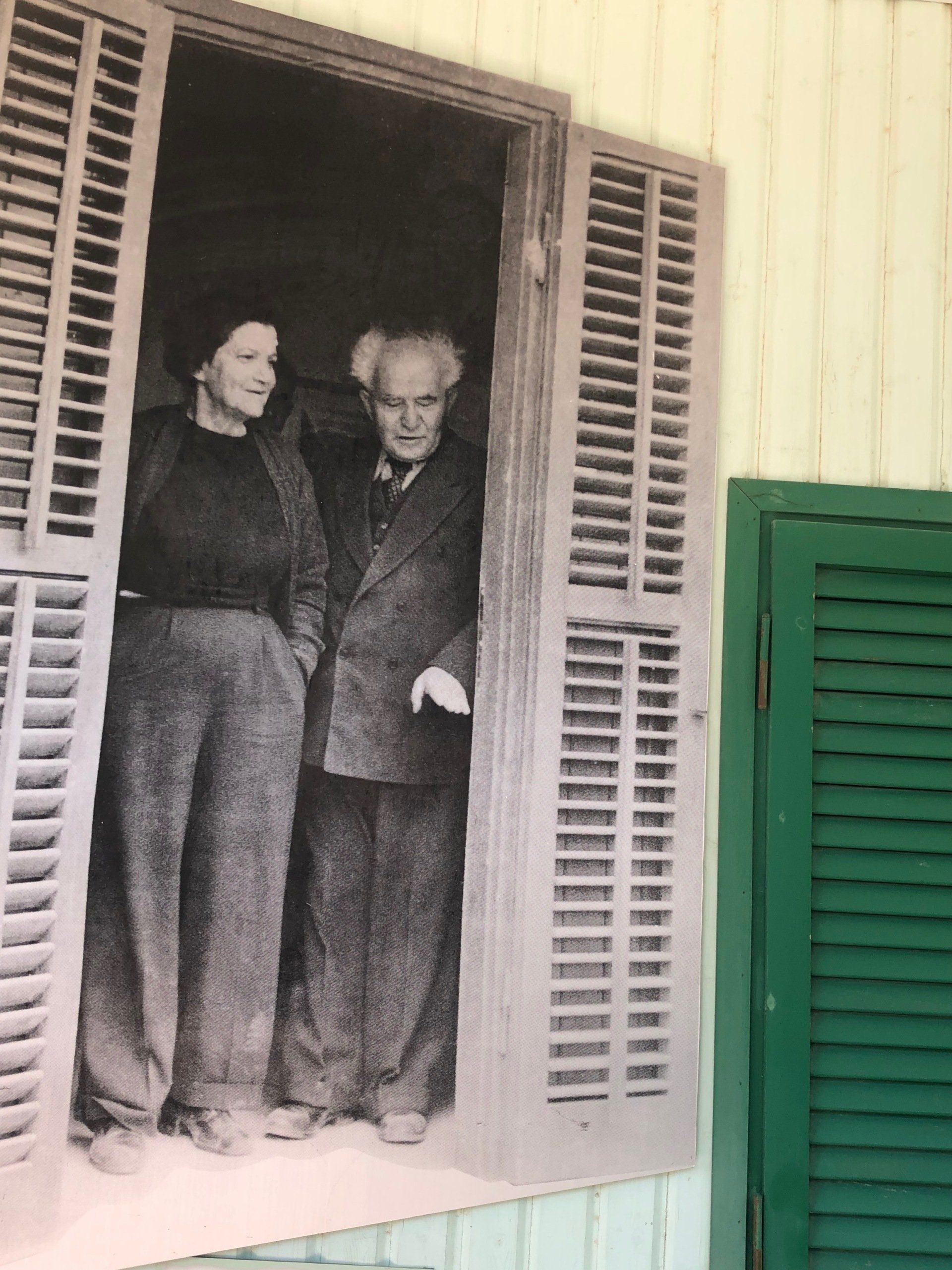 Ben Gourion et sa femme Paula à Sde Boker Néguev Israël