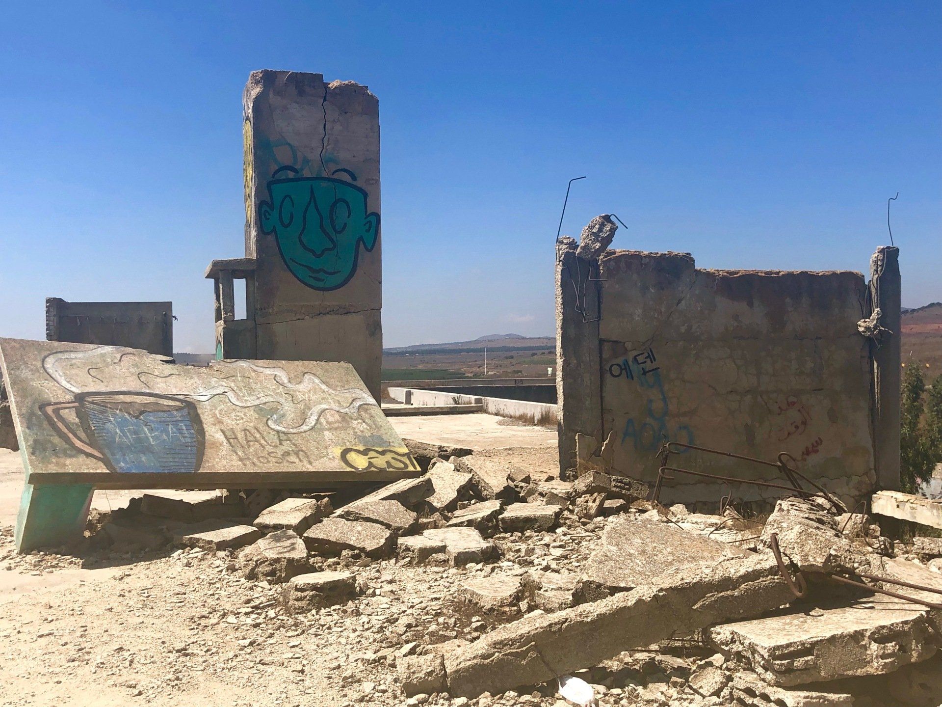 Golan ancienne base syrienne Israël