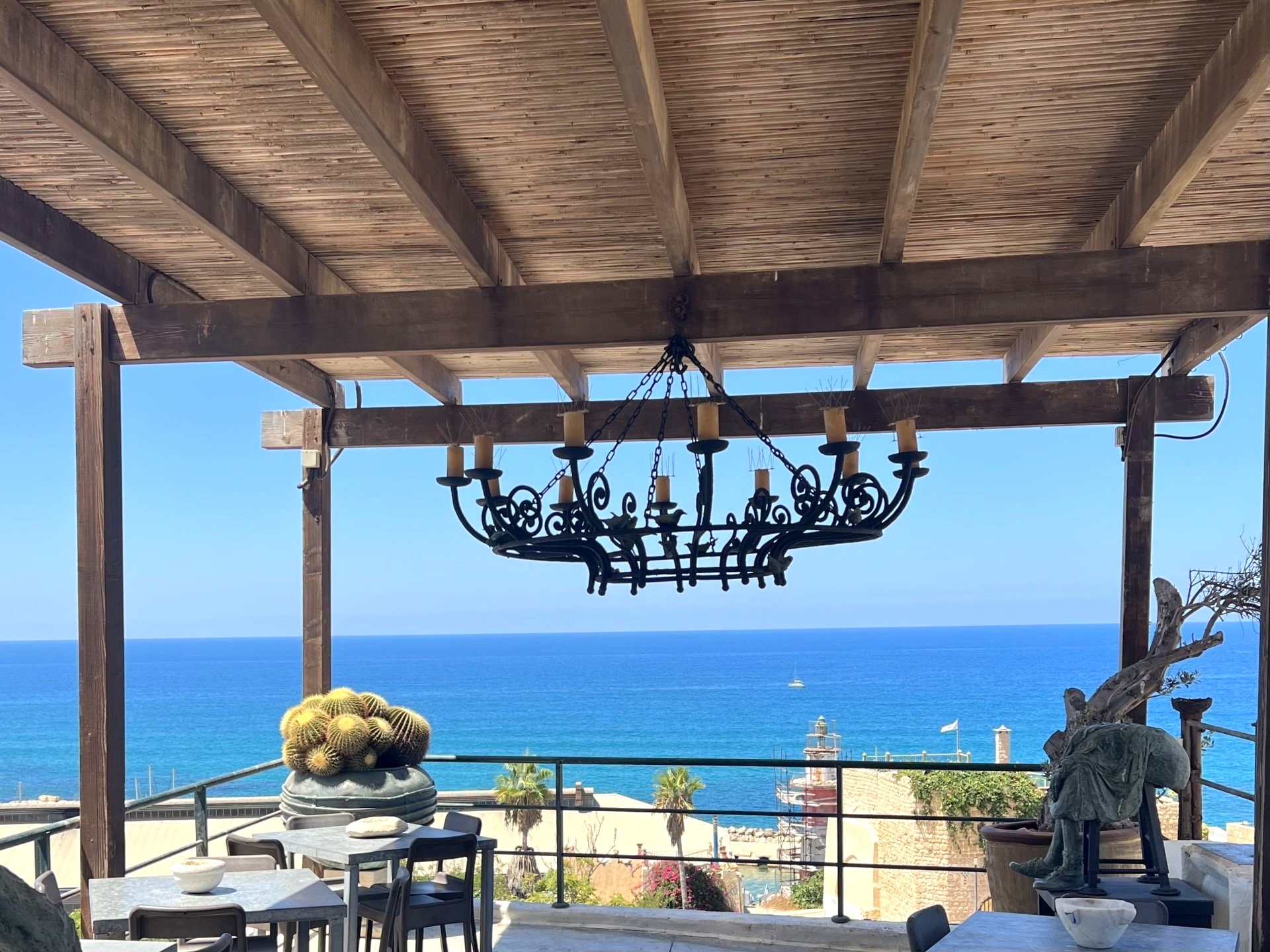 Musée Ilana Goor Jaffa Israël Toit terrasse vue sur la mer