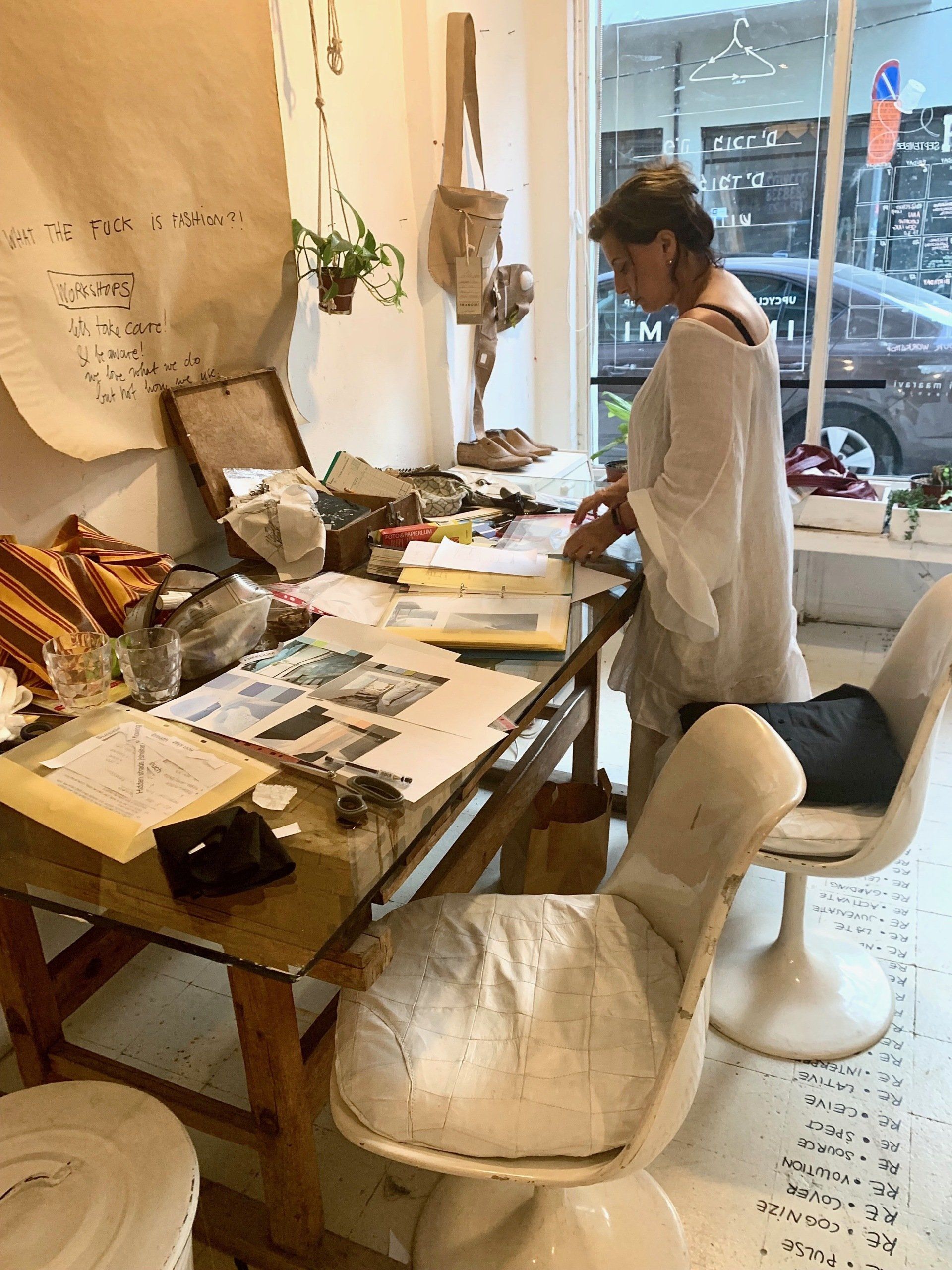 Naomi Maaravi atelier mode upcycling Tel-Aviv