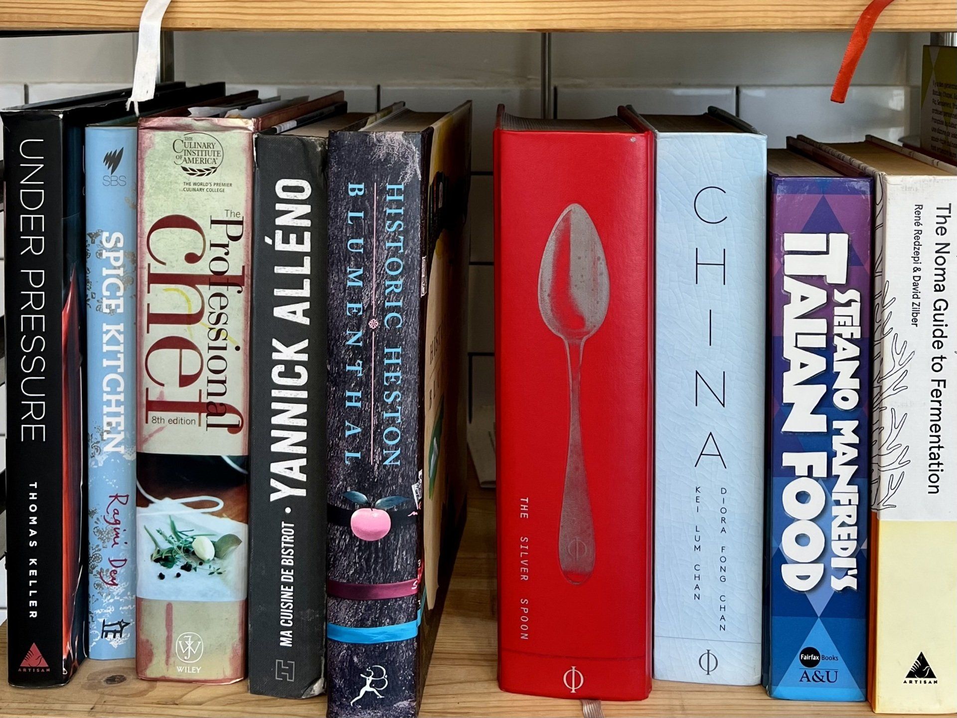 Livres de cuisine au Danon Culinary center de Tel-Aviv