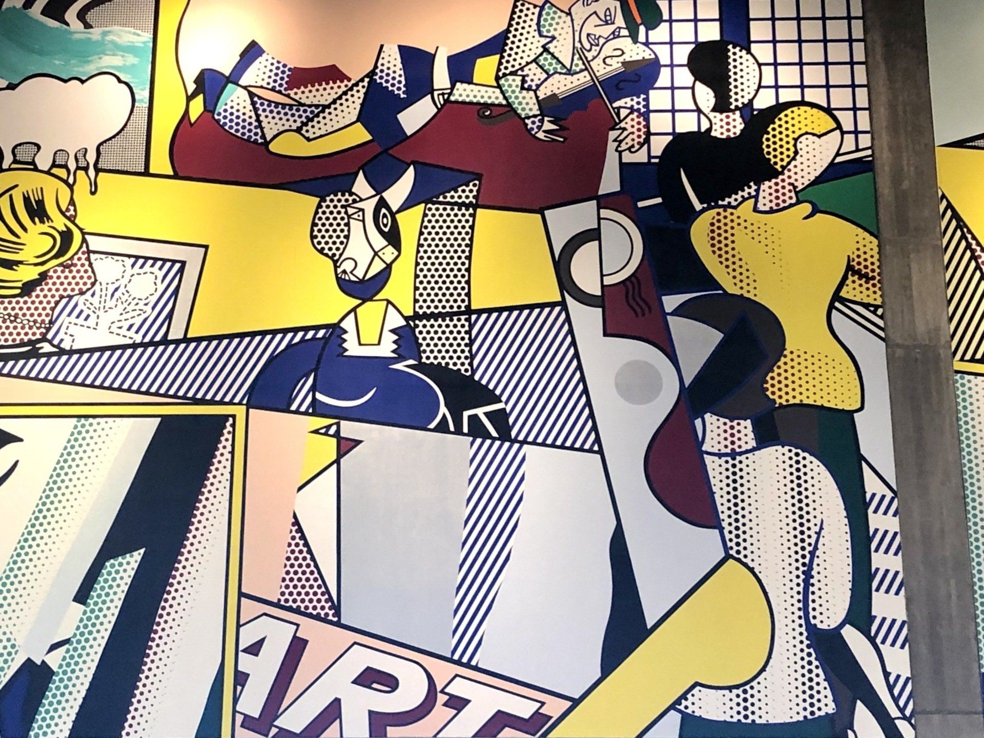 Musée d'Art de Tel-Aviv intérieur oeuvre de Lichtenstein