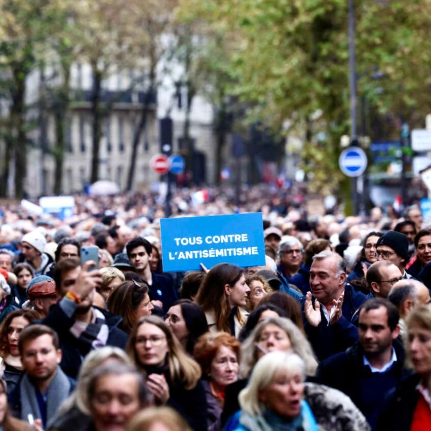 Manifestation contre l'antisémitisme à Paris, novembre 2023