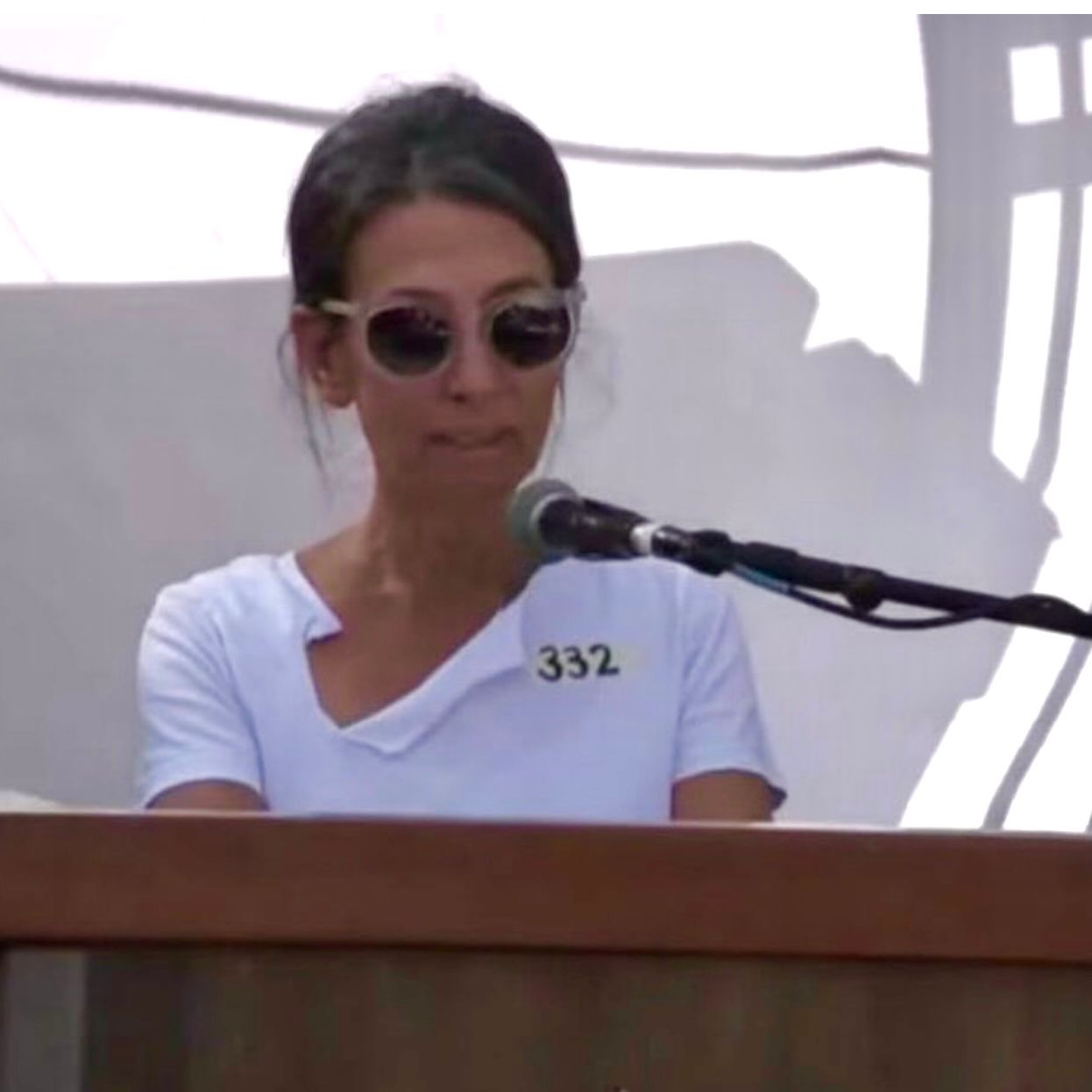 Rachel Goldberg-Polin, lors de l'éloge funèbre pour son fils  Hersh, otage assassiné par le Hamas