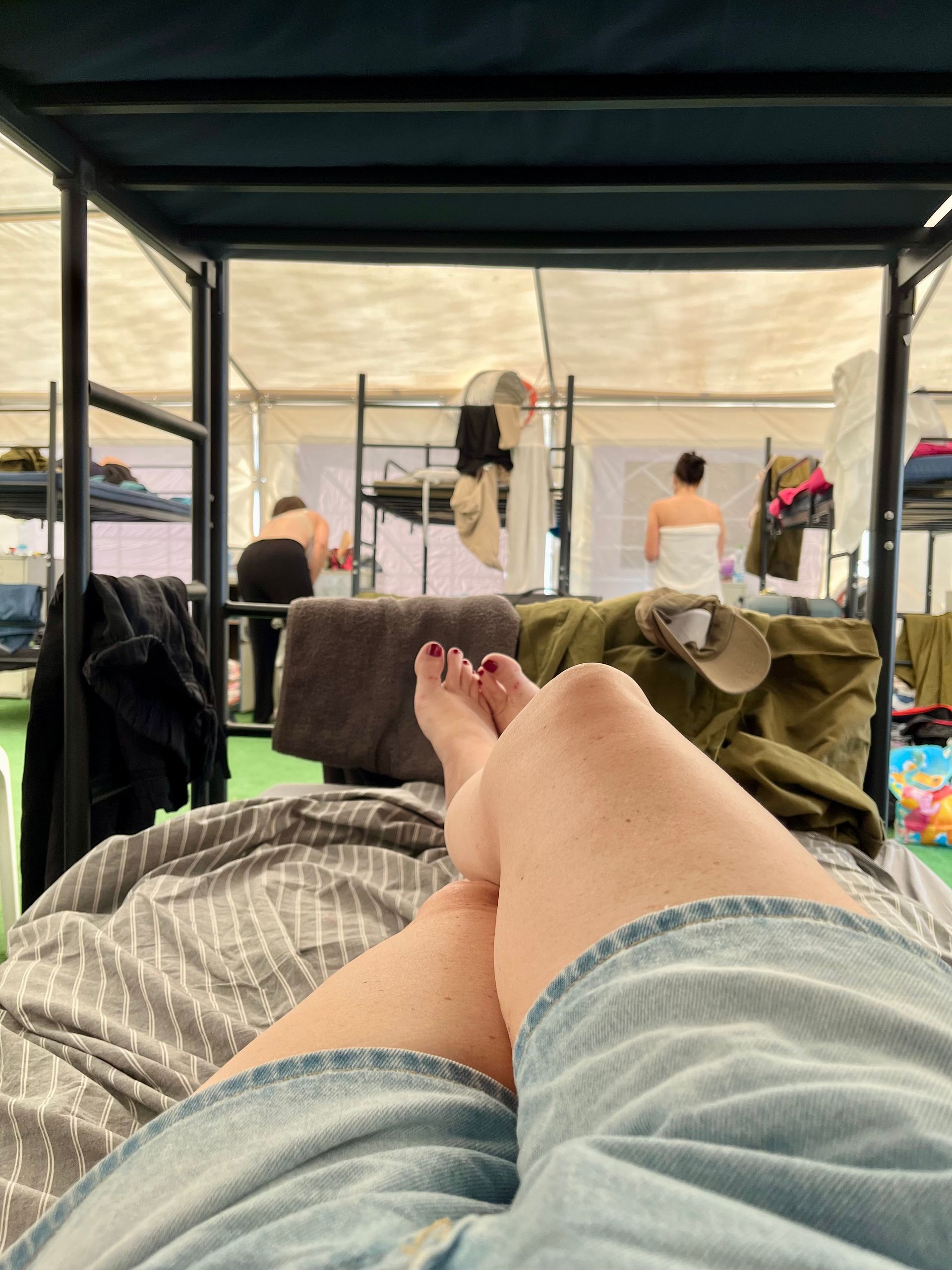 Volontariat en Israël avec l'association SAR-EL, tentes dortoirs