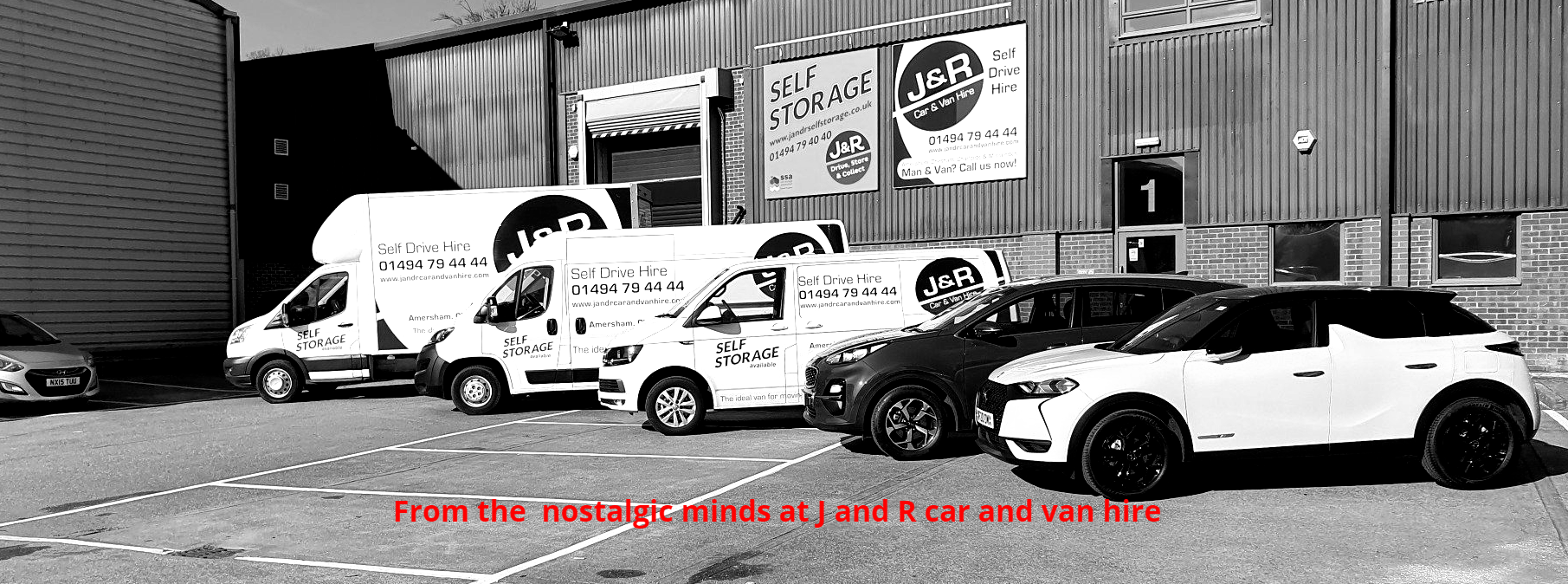 Vehicles parked in yard