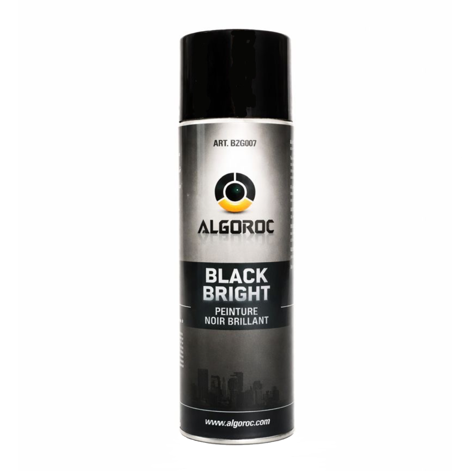 peinture noir brillant Algoroc en bombe