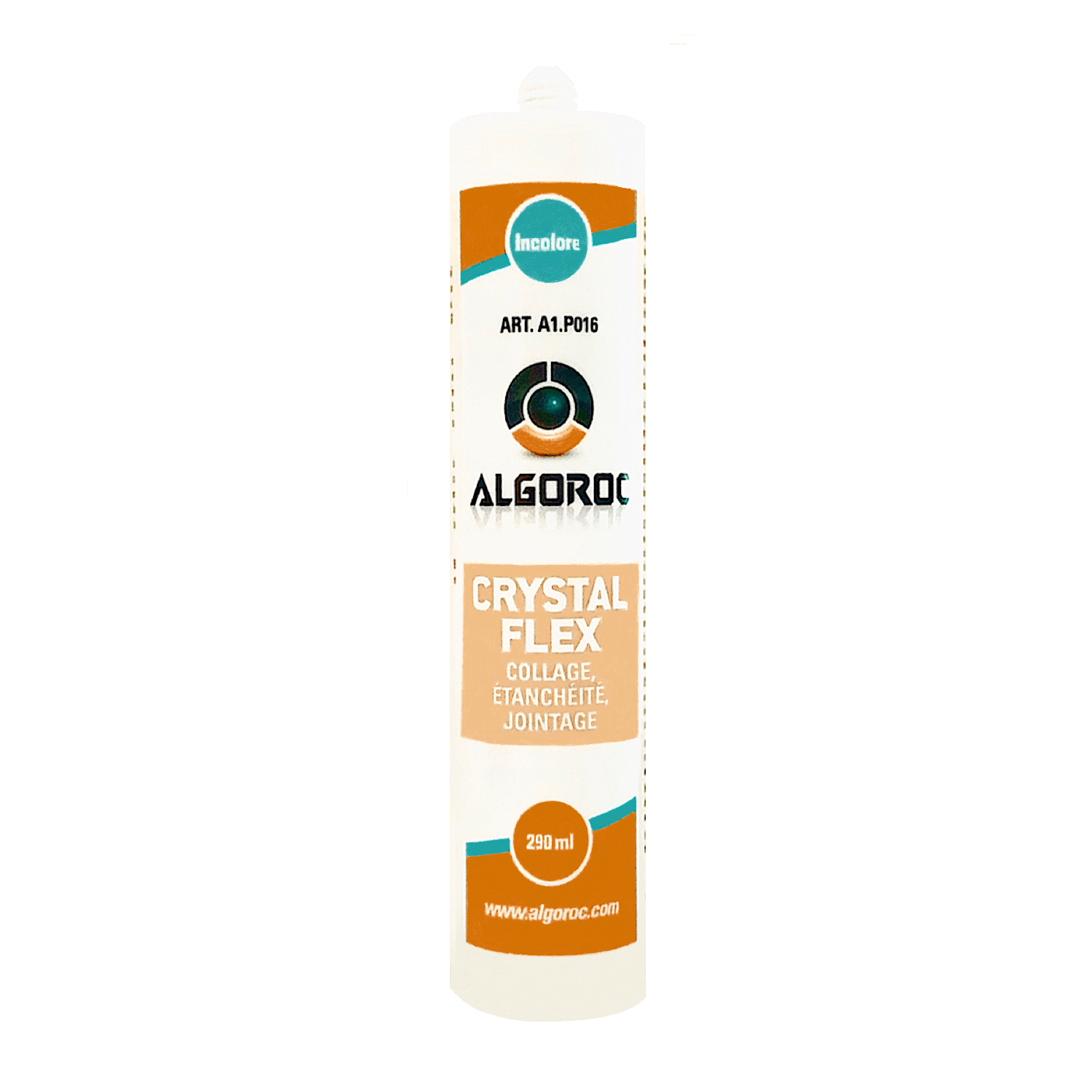 Mastic colle étanchéité incolore Crystalflex Algoroc