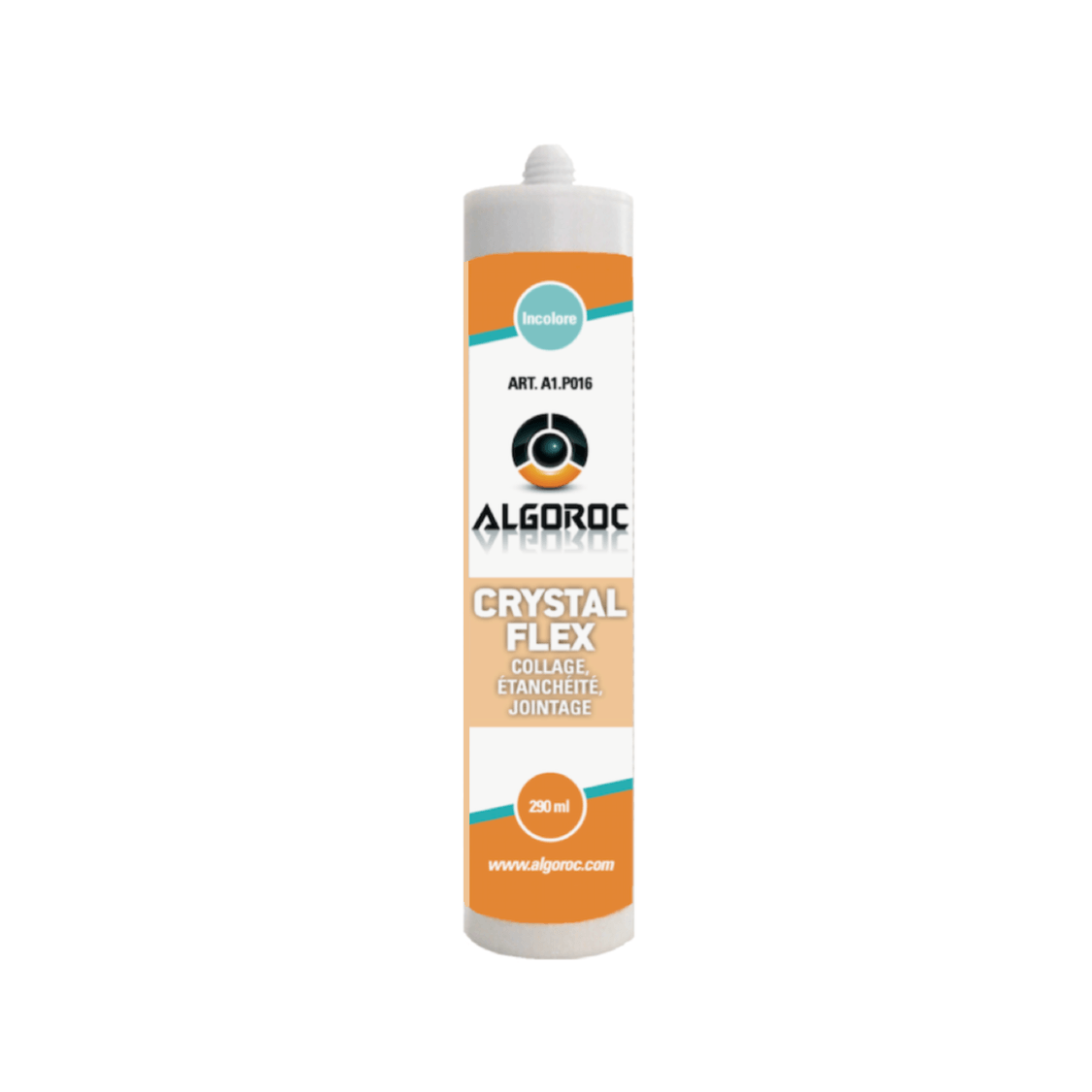 Mastic colle étanchéité incolore Crystalflex Algoroc