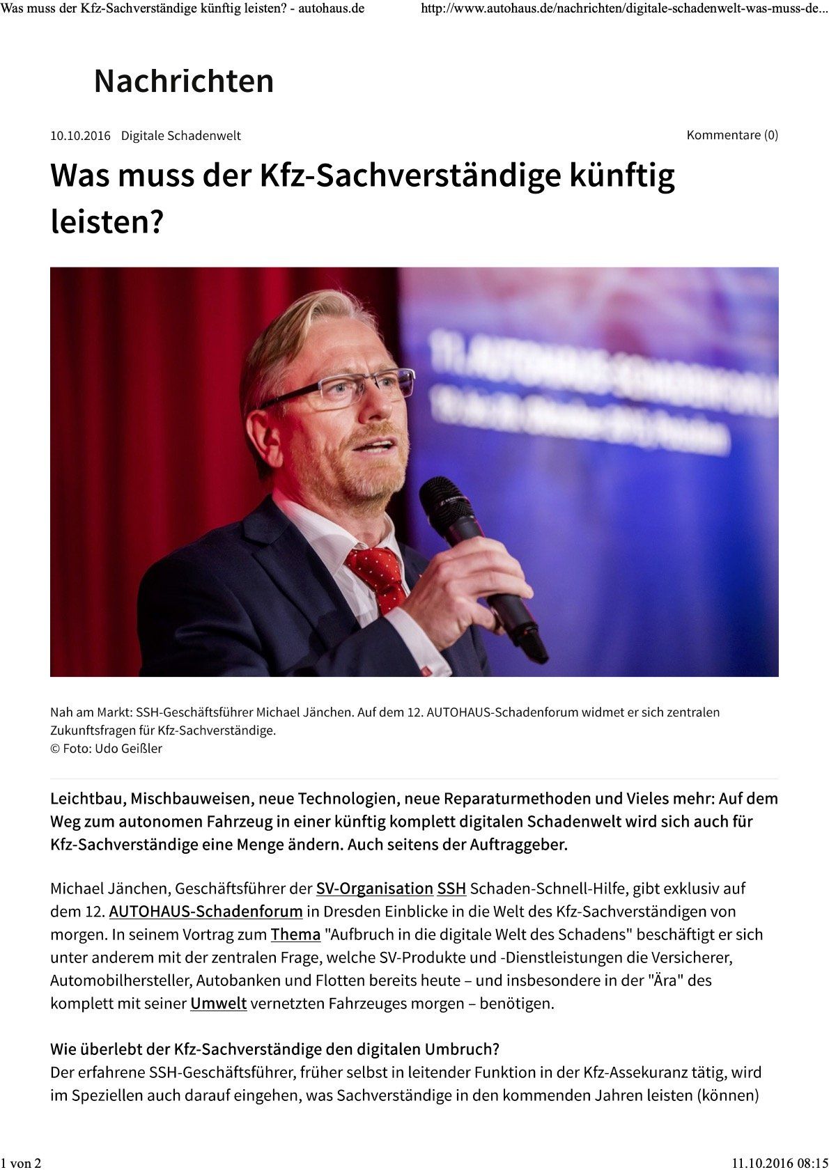 Geschäftsführer Michael Jänchen