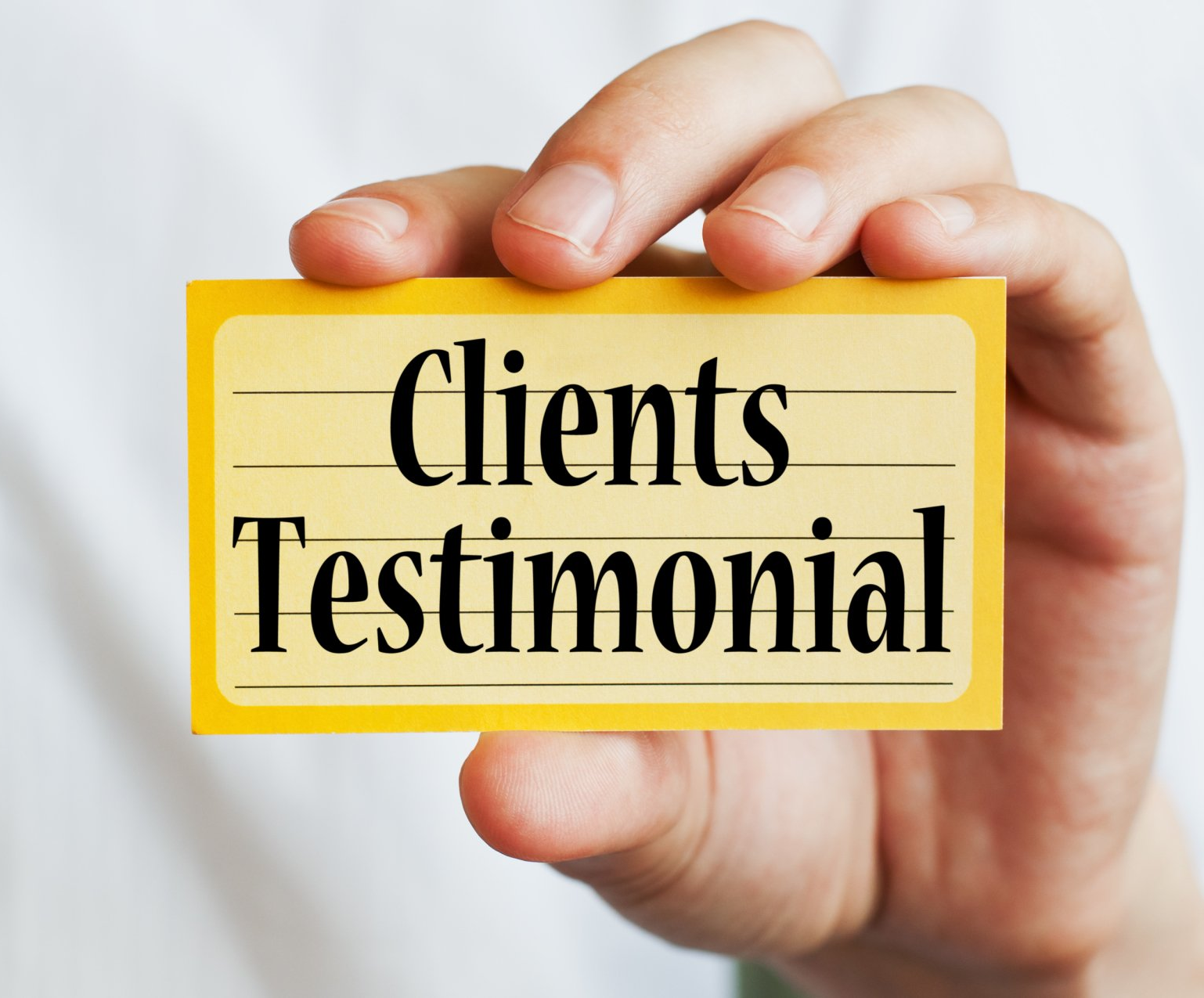 Testimonial de clientes