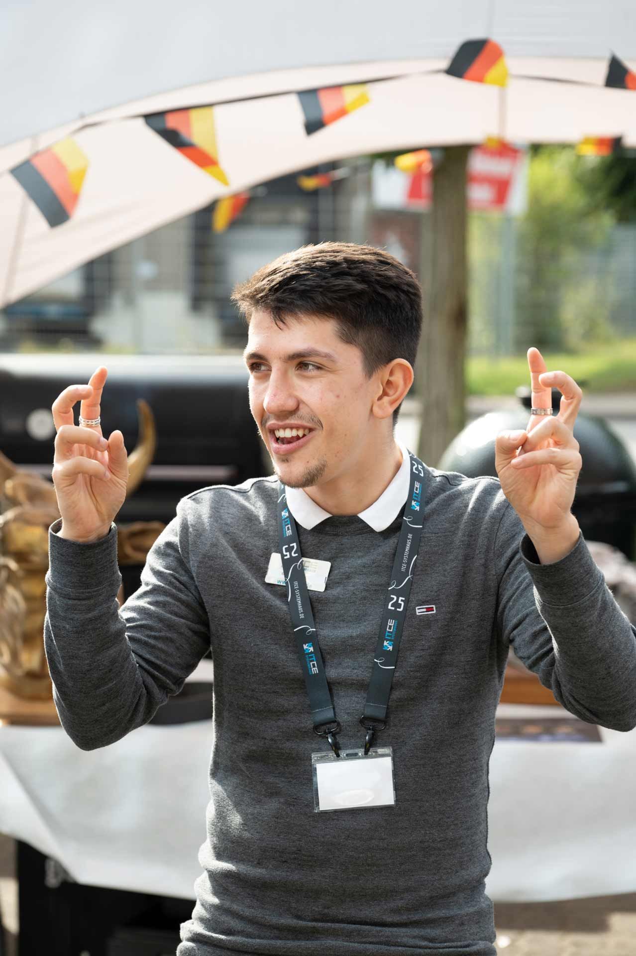 Gast eines Firmenevents, Eventfotografie aus Hamburg von Fotograf Kay Winter / WINTERPOL