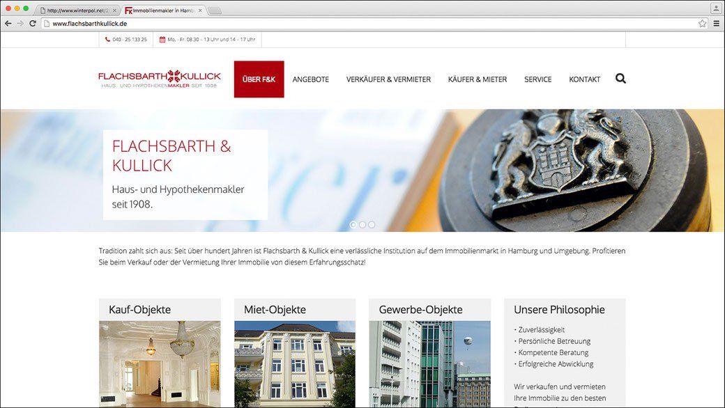 Flachsbarth & Kullick – Web Design von WINTERPOL