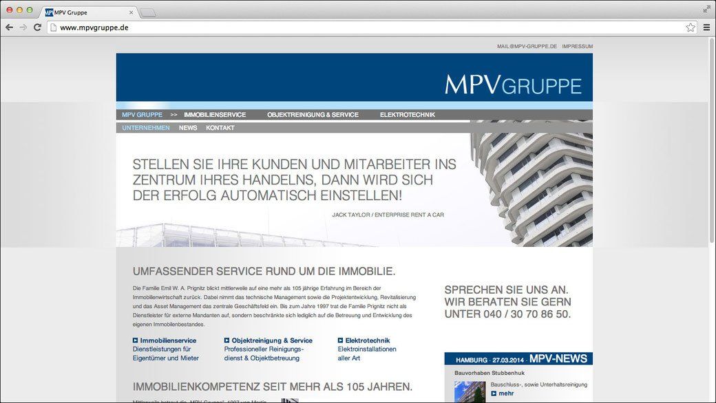 MMP Group – Web Design von WINTERPOL
