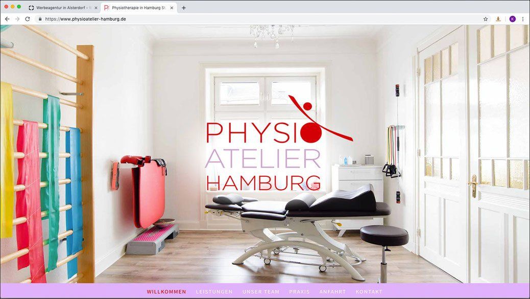 Physioatelier Hamburg – Web Design von WINTERPOL