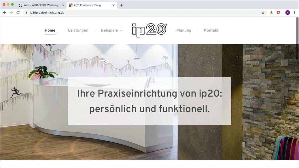 ip20 Praxiseinrichtung – Web Design von WINTERPOL
