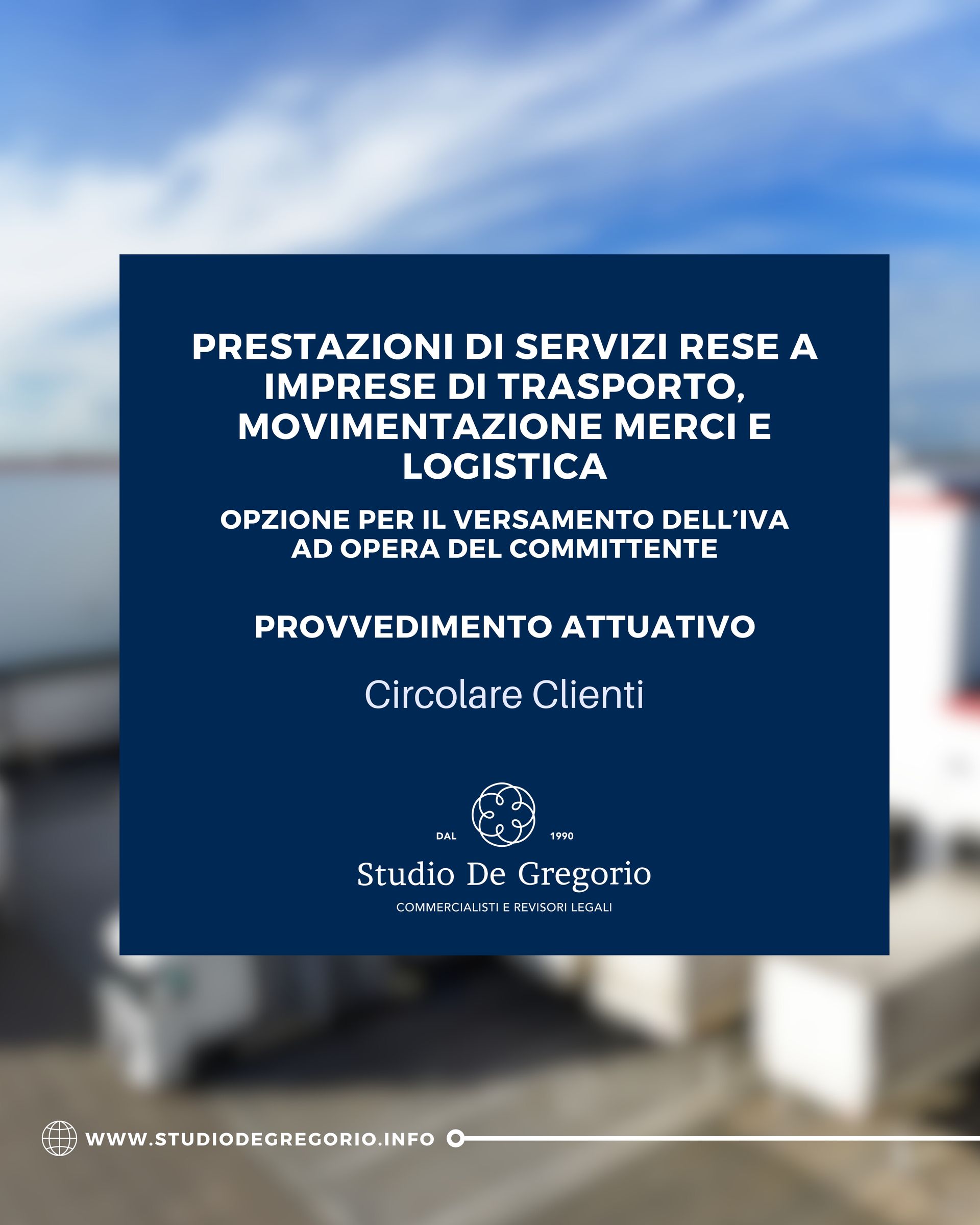 prestazioni servizi imprese trasporto movimentazione merci logistica iva commercialisti torino pine