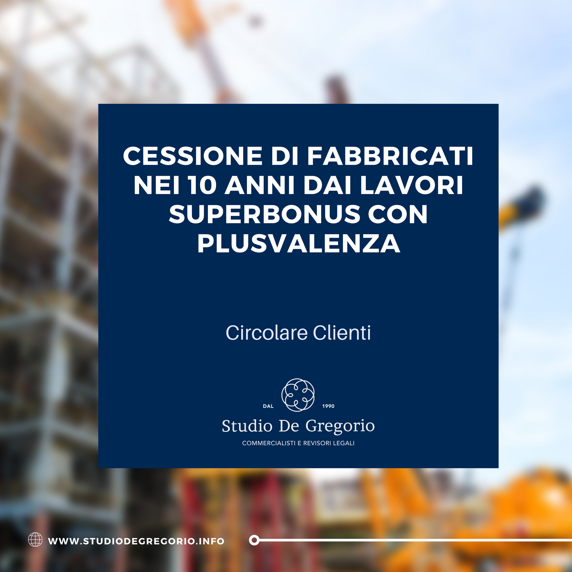 cessione fabbricati lavori superbonus plusvalenza commercialista commercialisti bonus edilizia