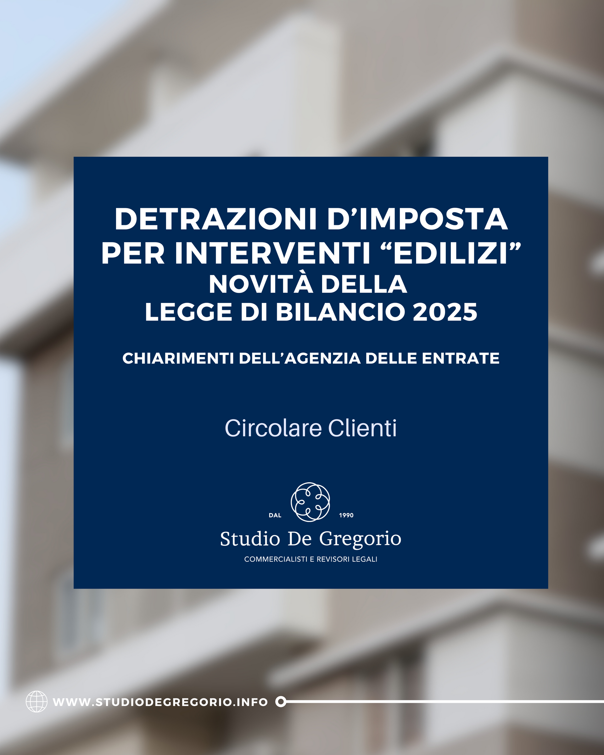 detrazioni imposta edilizia crediti commercialista bilancio 2025 commercialisti pinerolo torino Roma
