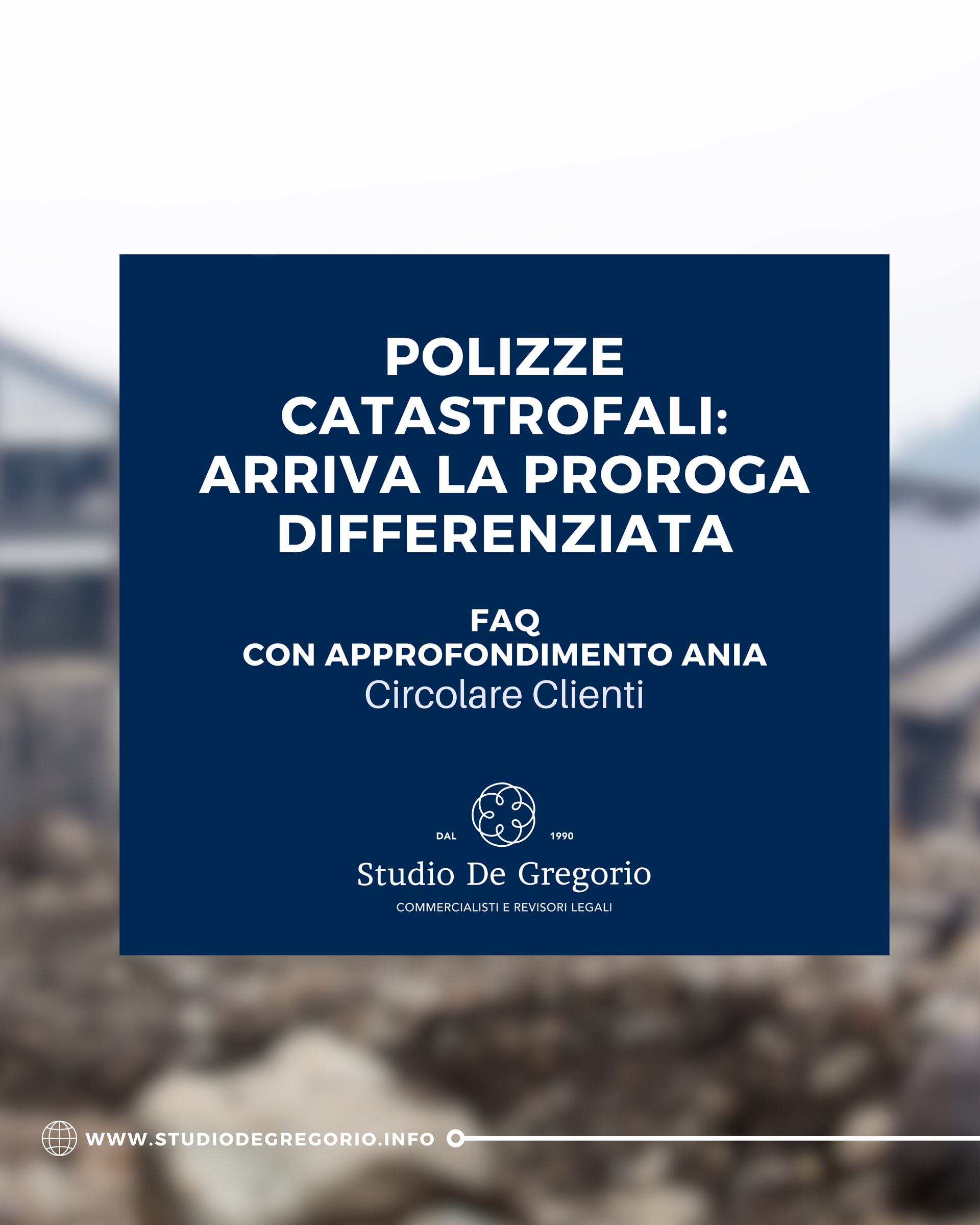 polizze polizza catastrofali proroga differenziata faq aria commercialisti commercialista torino
