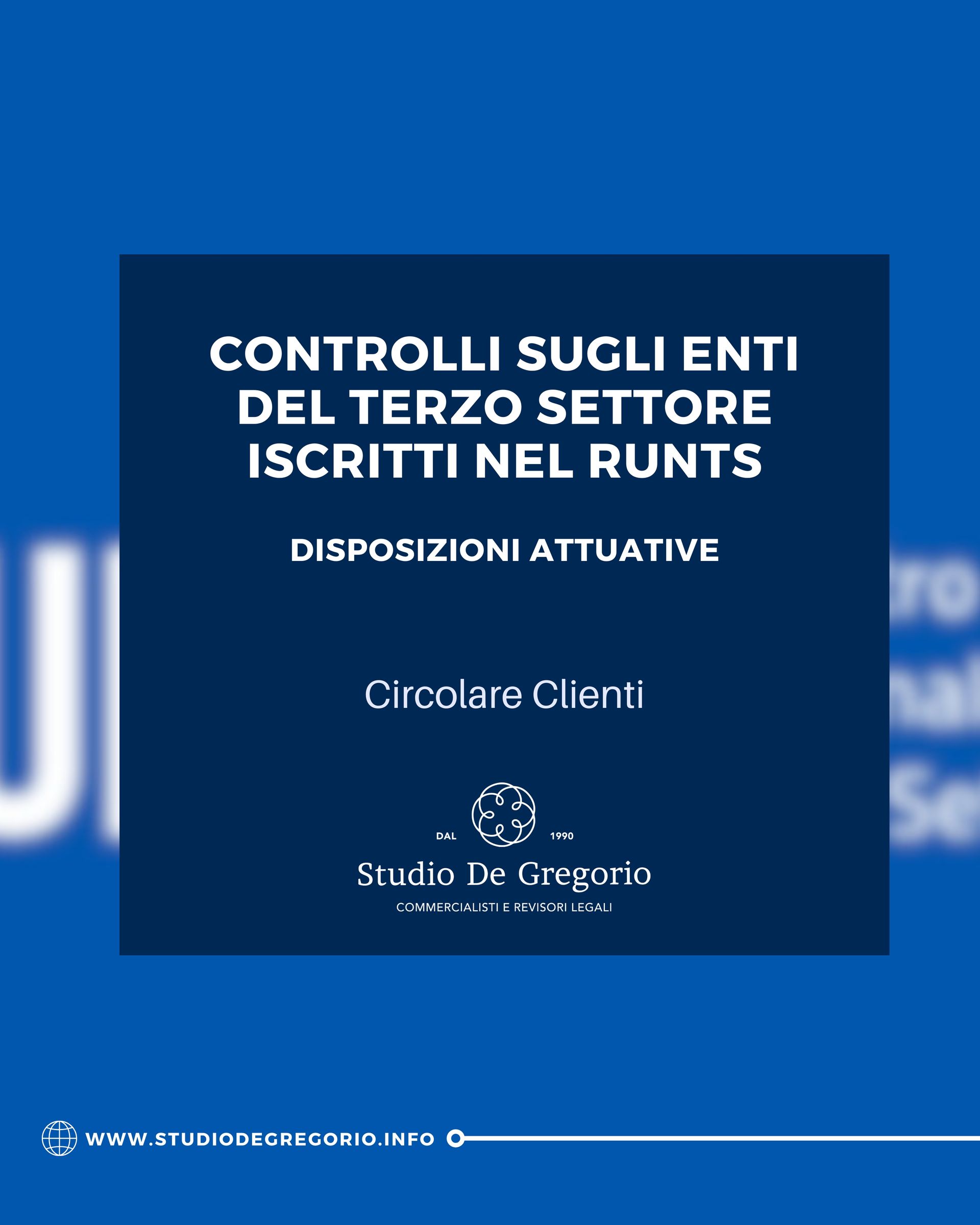 controlli enti terzo settore runts commercialista commercialisti pinerolo Torino Roma novità check