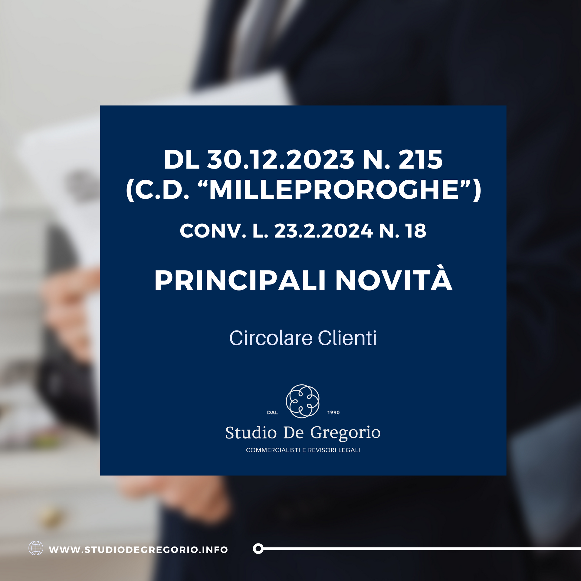 milleproroghe novità decreto legge commercialisti commercialista pinerolo roma torino fisco fiscale