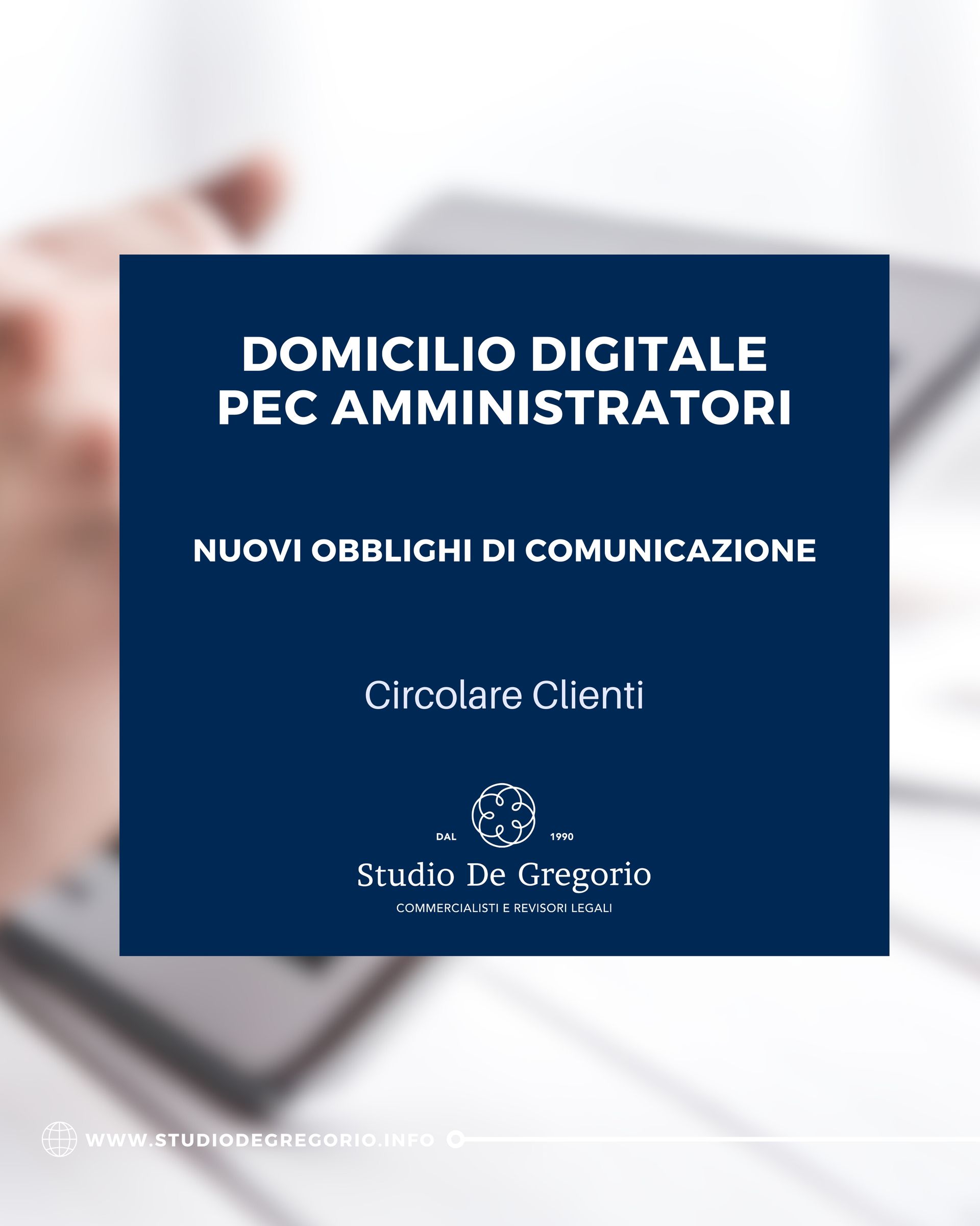 nuovi obblighi per amministratori domicilio digitale commercialista pinerolo Torino Roma consulenza