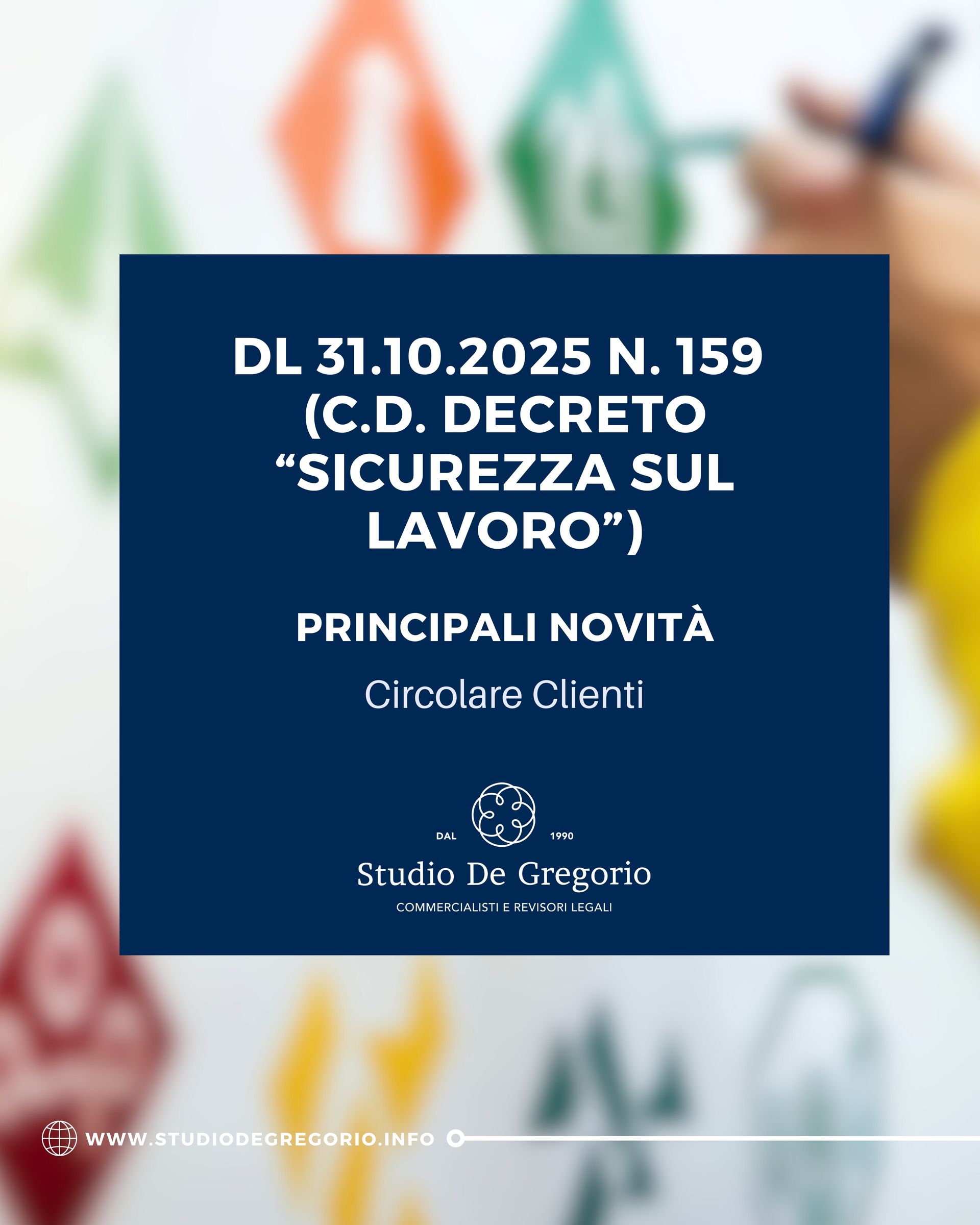 novità decreto sicurezza lavoro commercialisti commercialista circolare Torino Roma pinerolo