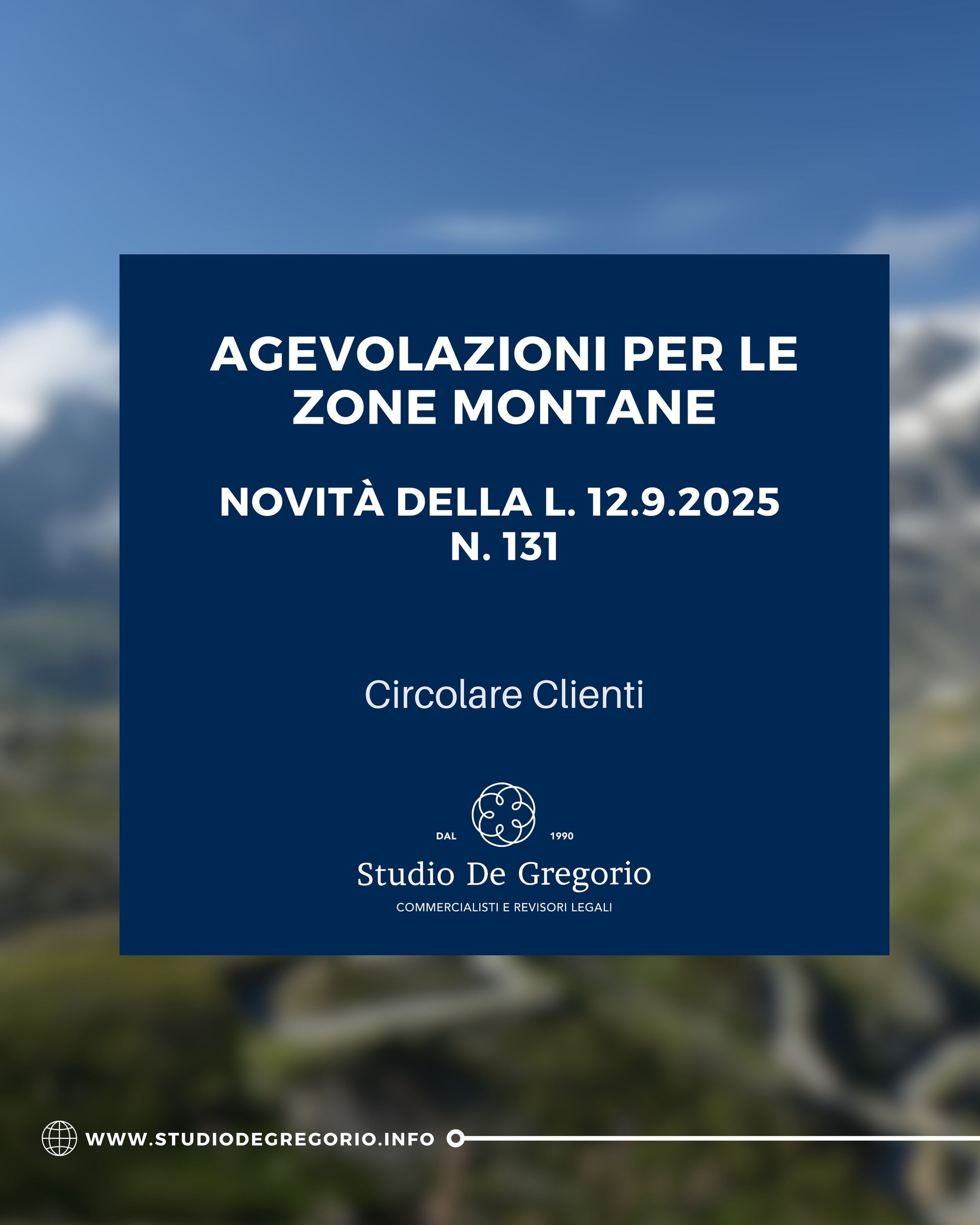 commercialista commercialisti pinerolo Torino Roma montane zone agevolazioni novità promozione legge