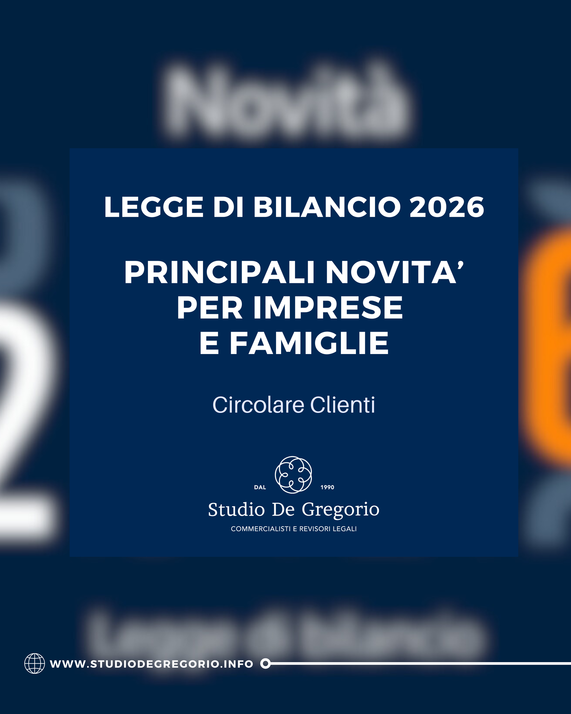 legge bilancio 2026 imprese famiglie novità commercialista commercialisti torino pinerolo roma