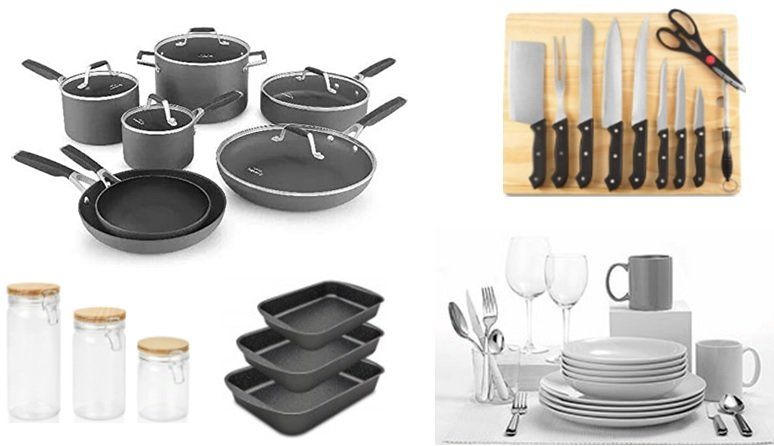 MENAJE: sartenes, ollas, cuchillos, etc... MENAJE: sartenes, ollas, cuchillos, etc...