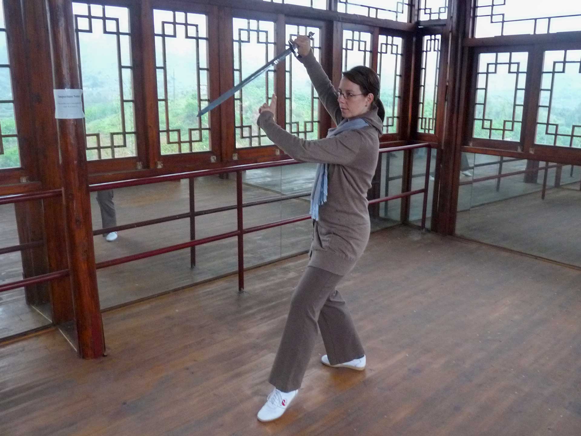 Jasmin Reichel beim Qigong in China